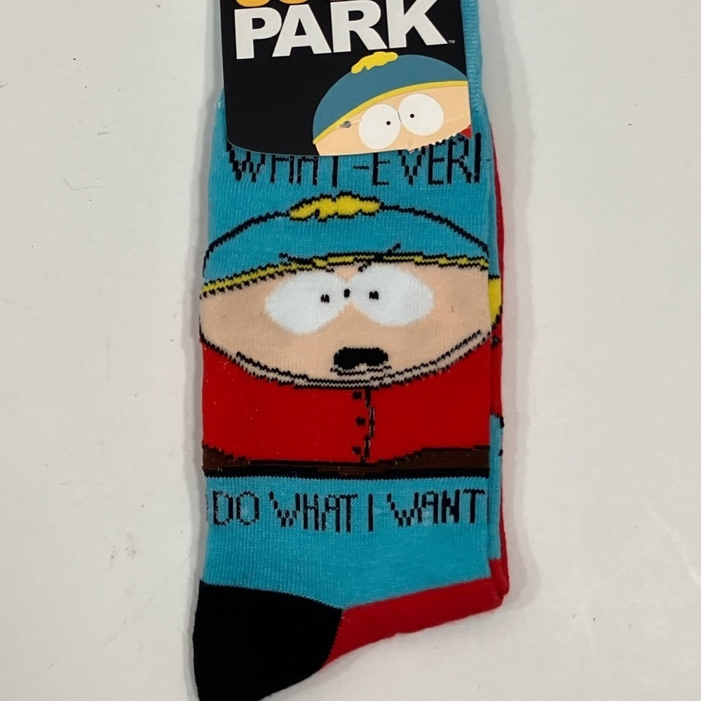 South Park Men Crew Socks 8-12 NEW